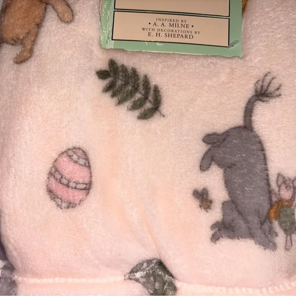 Pooh Bear Collection Easter Themed Baby Blanket‎ 30x40